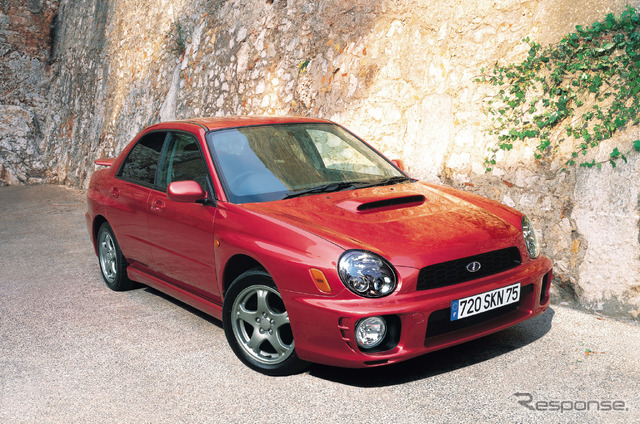 スバル インプレッサ WRX NB オプション装着車（2代目、2000年）