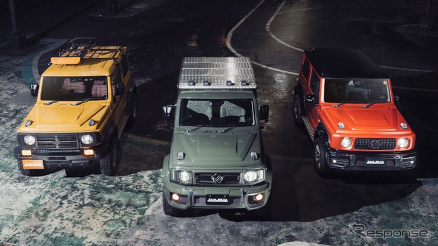 DAMD Little G.が三車三様のスタイルで登場!オートサロン会場では北館9ホールのダムドブースに展示