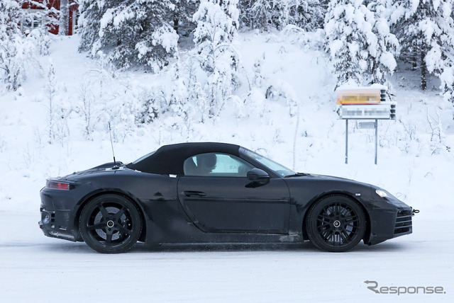 ポルシェ ボクスター 次期型EVプロトタイプ(スクープ写真)