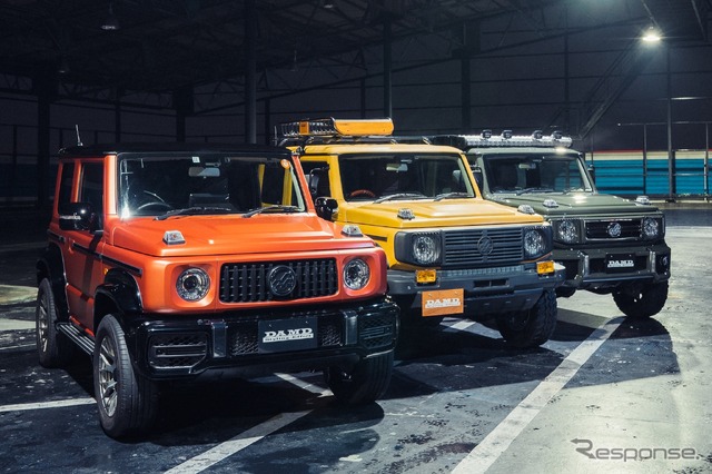 DAMD Little G.が三車三様のスタイルで登場!オートサロン会場では北館9ホールのダムドブースに展示