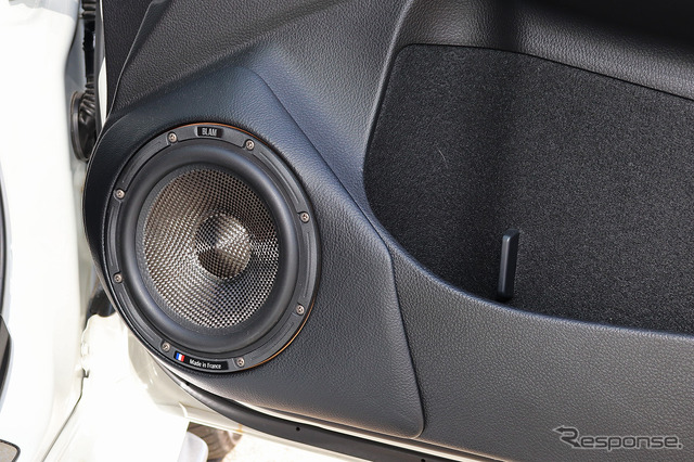 「パワーアンプ内蔵DSP」が搭載されたオーディオカーの一例（製作ショップ：オートステーションK2）。