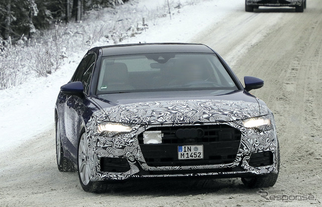 アウディ A6 セダン 改良新型プロトタイプ(スクープ写真)