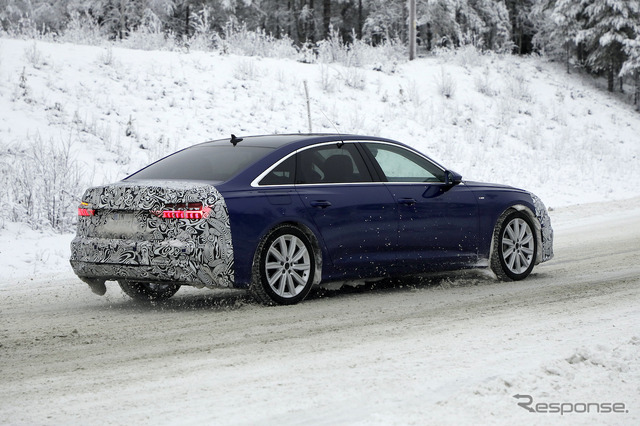 アウディ A6 セダン 改良新型プロトタイプ(スクープ写真)