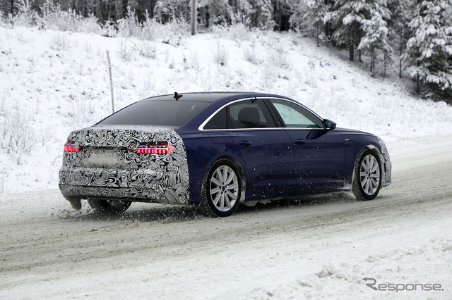 アウディ A6 セダン 改良新型プロトタイプ(スクープ写真)
