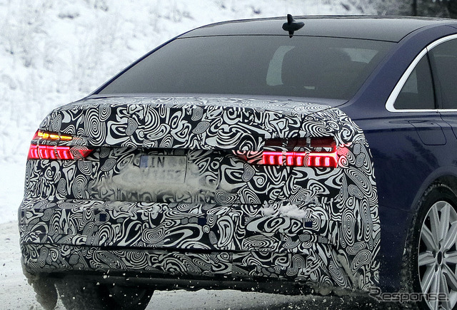 アウディ A6 セダン 改良新型プロトタイプ(スクープ写真)
