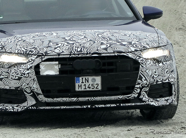 アウディ A6 セダン 改良新型プロトタイプ(スクープ写真)