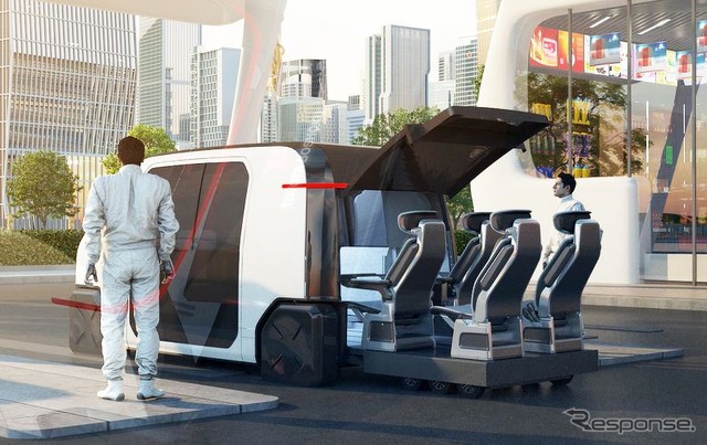 トヨタ紡織の自動運転コンセプトカー「MX221」