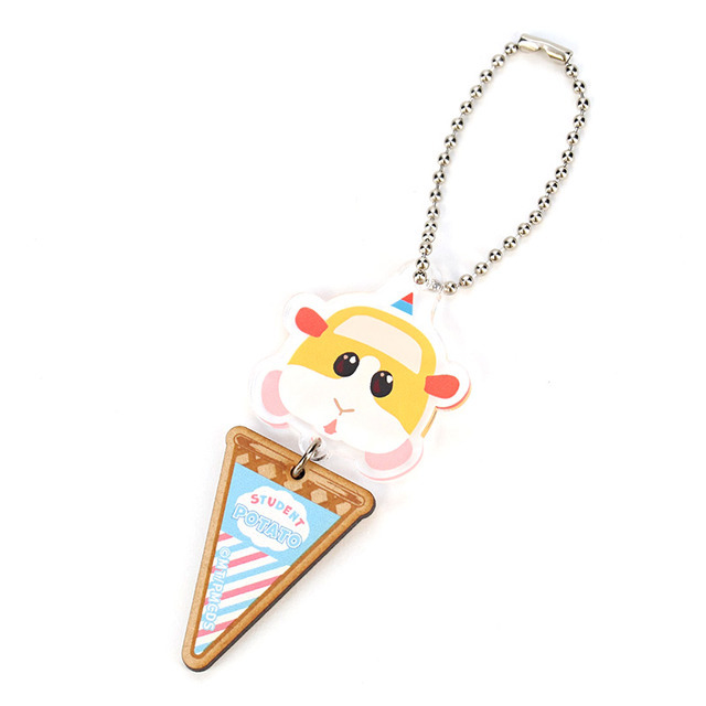 『PUI PUI モルカー DRIVING SCHOOL』アイスキーホルダー/教習ポテト(C)見里朝希/ PUI PUI モルカーDS 製作委員会