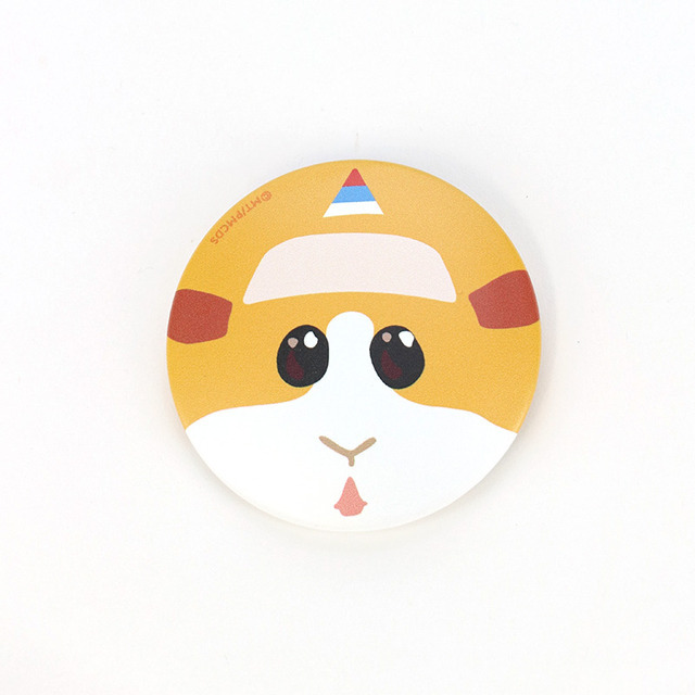 『PUI PUI モルカー DRIVING SCHOOL』フェイス缶バッジ/教習ポテト(C)見里朝希/ PUI PUI モルカーDS 製作委員会