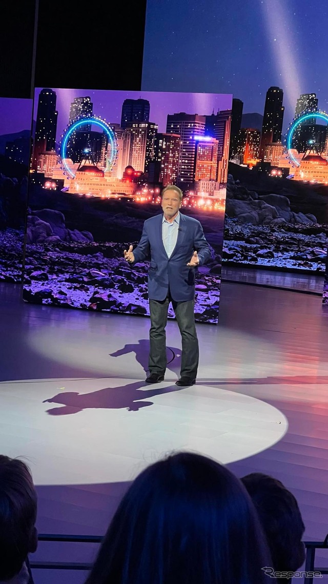 俳優のシュワルツェネッガーが登壇(CES 2023プレビュー)