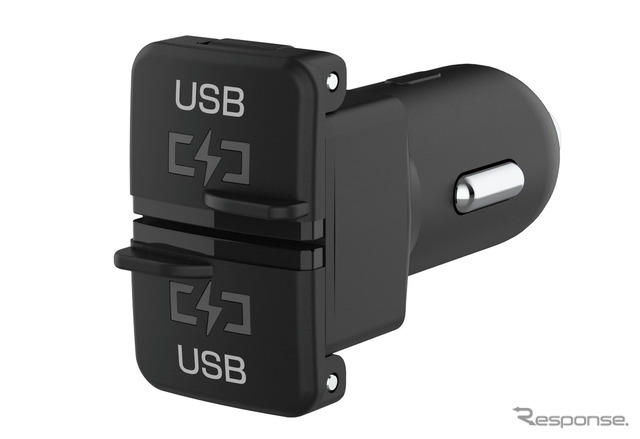 Kashimura・純正風 DC-4.8A USB2ポート 自動判定(DC-048)