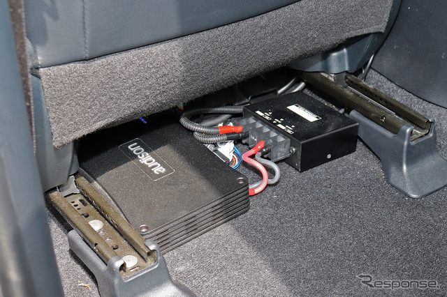 「パワーアンプ内蔵DSP」を搭載したオーディオカーの一例（製作ショップ：アークライド＜千葉県＞）。
