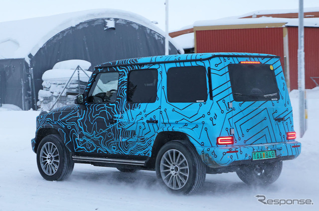 メルセデスベンツ EQG 市販型プロトタイプ(スクープ写真)