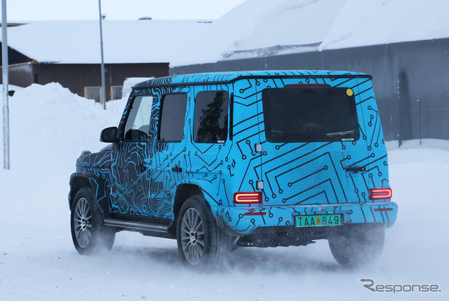 メルセデスベンツ EQG 市販型プロトタイプ(スクープ写真)