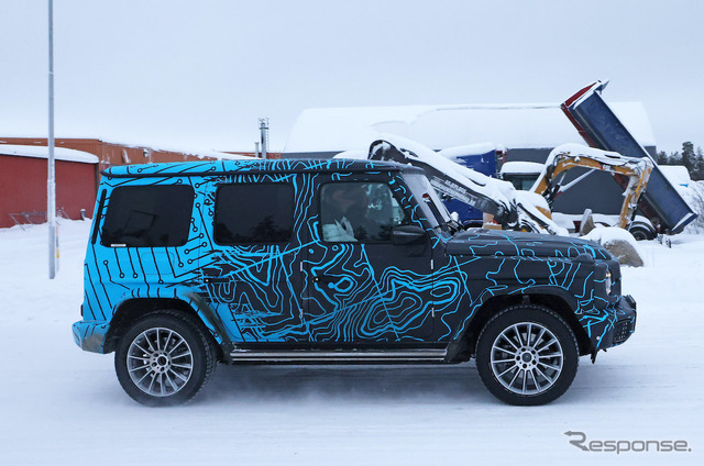 メルセデスベンツ EQG 市販型プロトタイプ(スクープ写真)