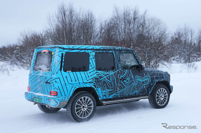 メルセデスベンツ EQG 市販型プロトタイプ(スクープ写真)