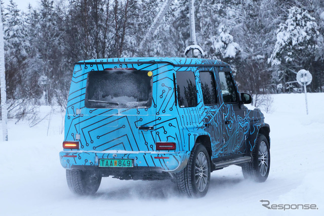 メルセデスベンツ EQG 市販型プロトタイプ(スクープ写真)