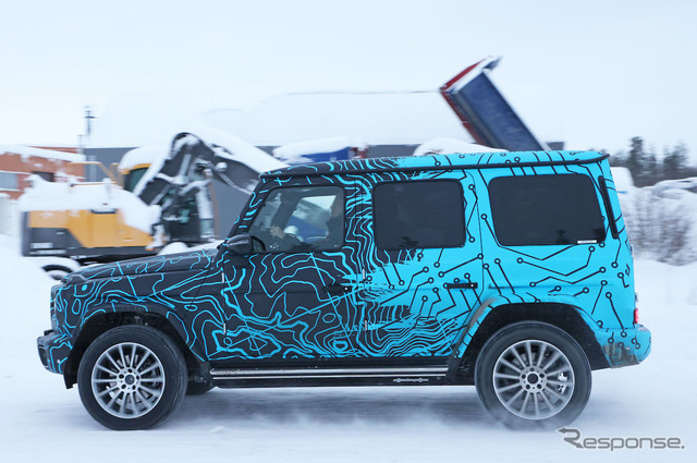 メルセデスベンツ EQG 市販型プロトタイプ(スクープ写真)
