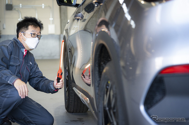 BYDのEVの納車前点検・整備するPDIセンター
