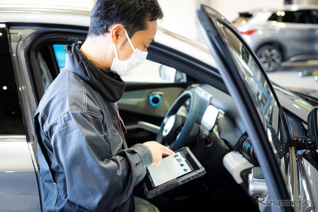 BYDのEVの納車前点検・整備するPDIセンター