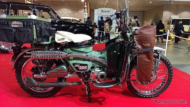 三代目 J SOUL BROTHERS 山下健二郎のホンダCT125ハンターカブ ハーレー WLA仕様(東京オートサロン2023/東京アウトドアショー)
