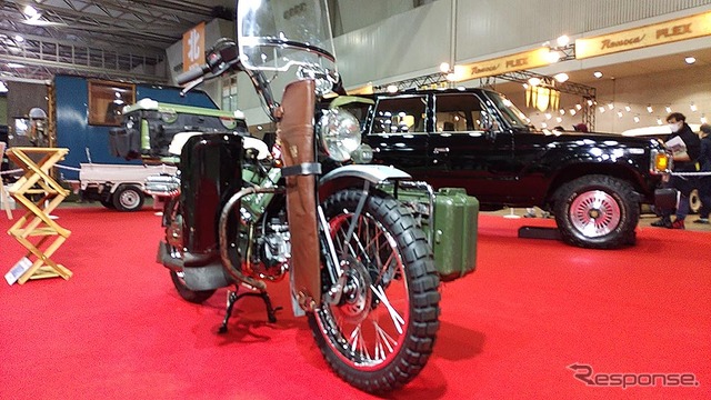 三代目 J SOUL BROTHERS 山下健二郎のホンダCT125ハンターカブ ハーレー WLA仕様(東京オートサロン2023/東京アウトドアショー)