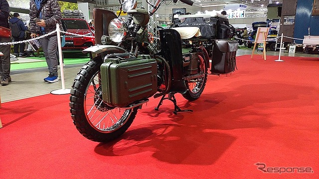 三代目 J SOUL BROTHERS 山下健二郎のホンダCT125ハンターカブ ハーレー WLA仕様(東京オートサロン2023/東京アウトドアショー)