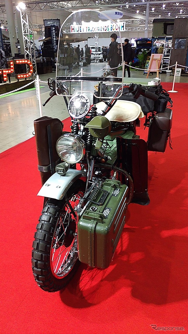 三代目 J SOUL BROTHERS 山下健二郎のホンダCT125ハンターカブ ハーレー WLA仕様(東京オートサロン2023/東京アウトドアショー)