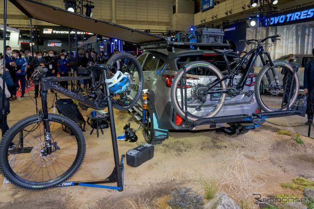 サイクルキャリアも装備し、山に行ってマウンテンバイクを楽しんでいるユーザーにはピッタリの仕様。