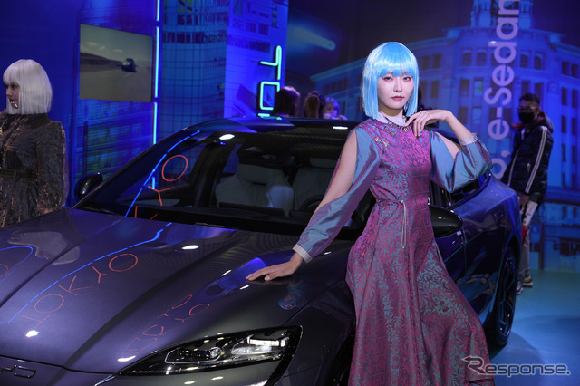 Z世代を意識したBYDのブース(東京オートサロン2023)