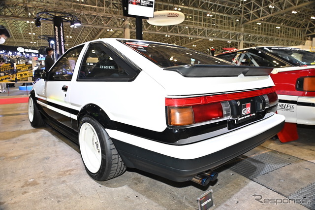 佐々木雅弘選手のトヨタ スプリンタートレノ AE86（東京オートサロン2023）