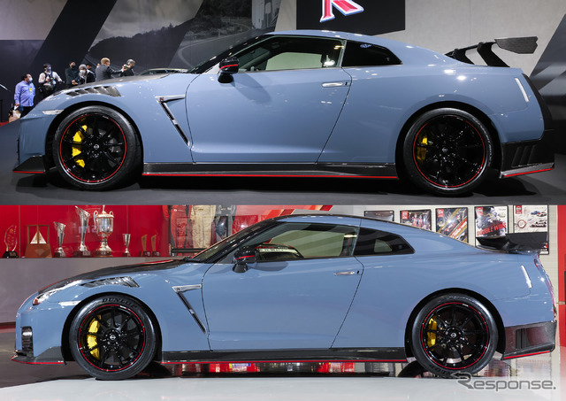 日産 GT-R NISMO スペシャルエディションの2024年モデル(上)と2022年モデル