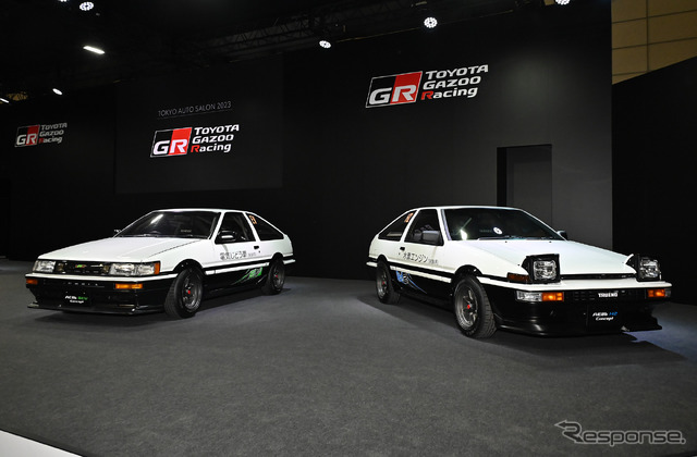 GAZOO RACINGのAE86 BEVとAE86 H2（東京オートサロン2023）