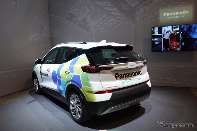 EV(電気自動車)向けに開発したEVオーディオシステム搭載車(パナソニック/CES 2023)