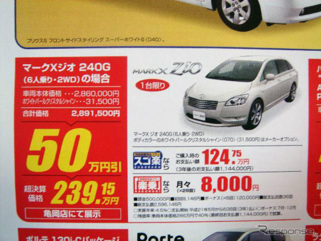 【新車値引き情報】プリウス など…セダン、スペシャリティ、スポーツ