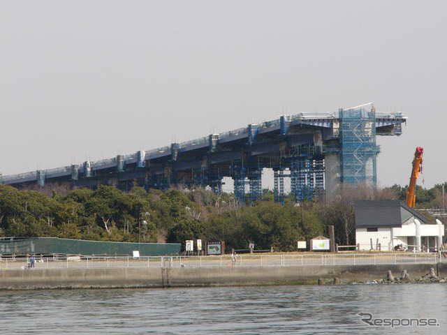 【東京港臨海大橋】長さベイブリッジの2倍! 架設工事始まる