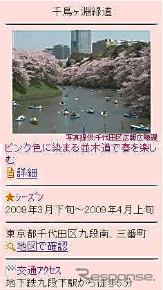まっぷるガイドで「お花見特集」を配信