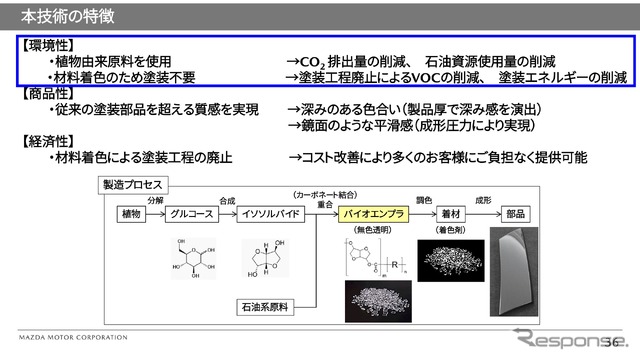 バイオエンジニアリングプラスチック技術の特徴