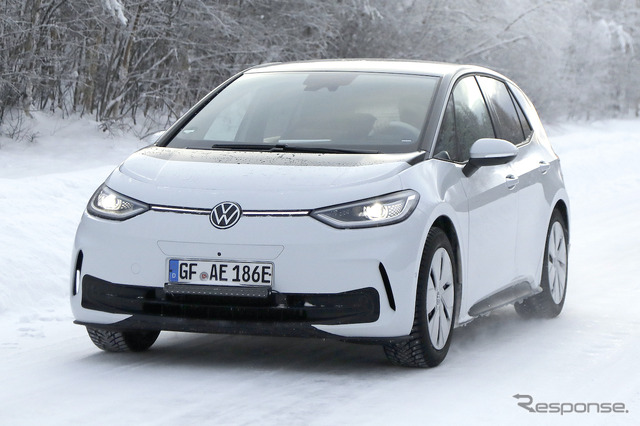 VW ID.3 改良新型プロトタイプ(スクープ写真)