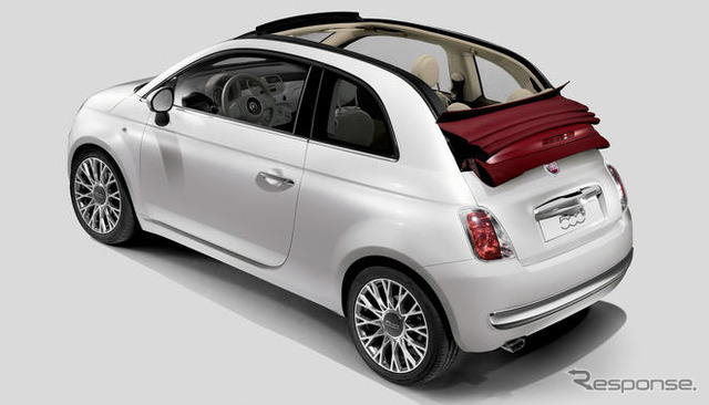 フィアット 500C インテリア初公開