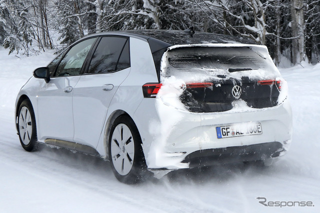 VW ID.3 改良新型プロトタイプ(スクープ写真)