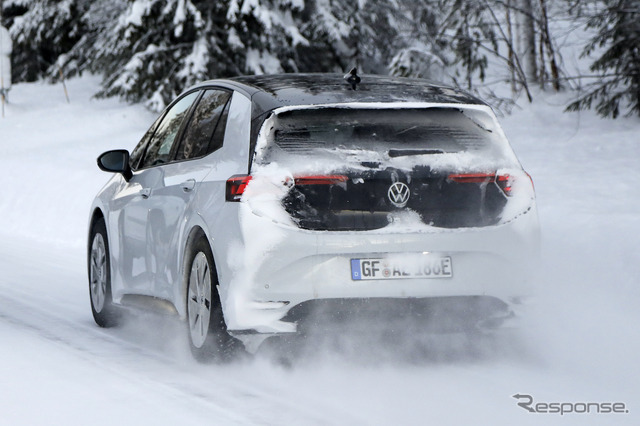 VW ID.3 改良新型プロトタイプ(スクープ写真)