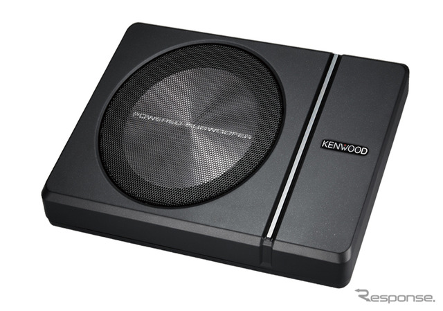 パワードサブウーファーの一例（ケンウッド・KSC-SW30）。
