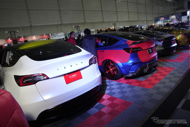 テスラ アライアンス ブースの様子(東京オートサロン2023)