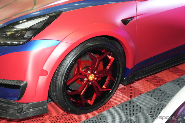 アリコンガレージ モデルY SPIDER-MAN(東京オートサロン2023)