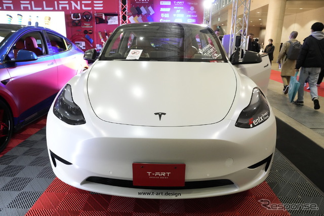 T-ART MODEL Y MATTE WHITE（東京オートサロン2023）