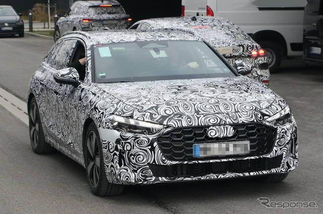 アウディ A4アバント 次期型 プロトタイプ(スクープ写真)