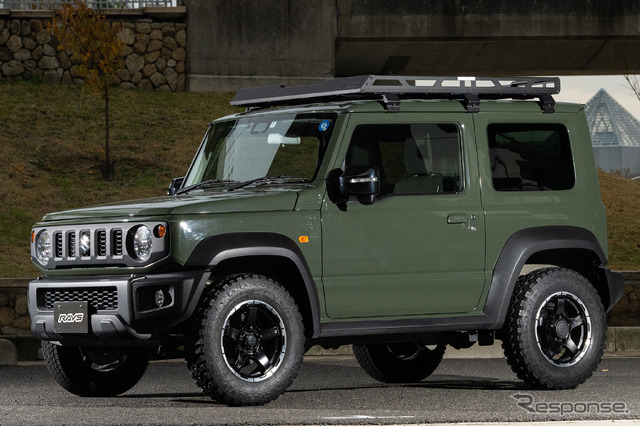 ジムニー シエラ×グラムライツ 57CR-X2 / 16×5.5J IN20、タイヤサイズ:195R16
