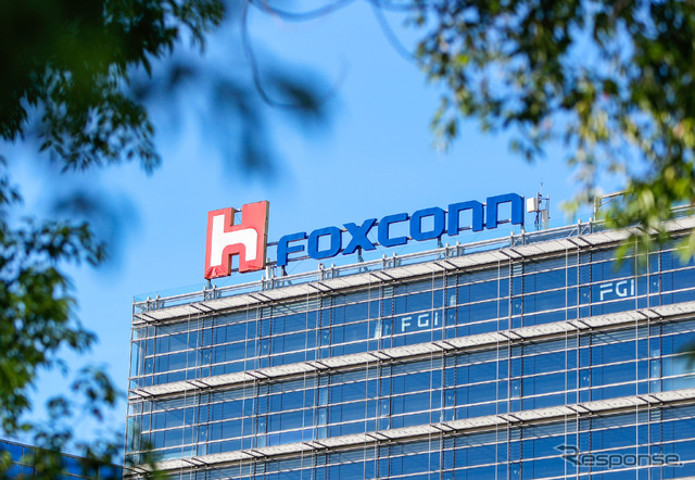 台湾、台北のホンハイ本社。FOXCONNブランドで事業を展開