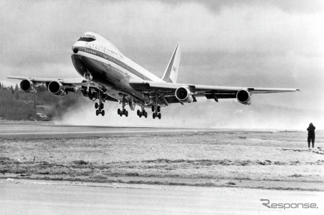 ボーイング747初号機、初の離陸（1969年2月9日）